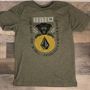 Volcom Stone Little Boys Short Sleeve Tee – Green